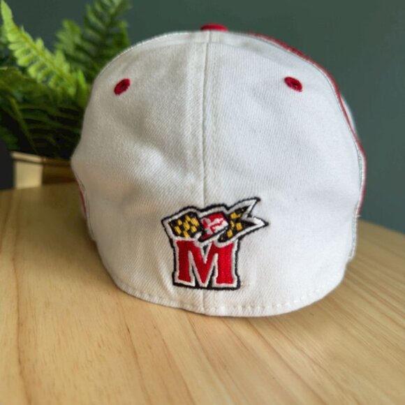 Maryland Terrapins Baseball Cap White/Red One-Fit Top Of The World - Picture 8 of 10